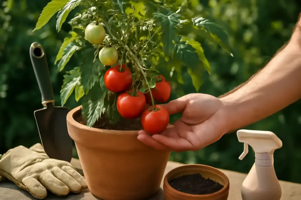 Coltivazione biologica di pomodori in vaso: i segreti per frutti saporiti senza trattamenti chimici