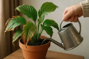 Perché le foglie delle piante d’appartamento diventano marroni ai bordi? Il dettaglio nell’irrigazione che fa la differenza