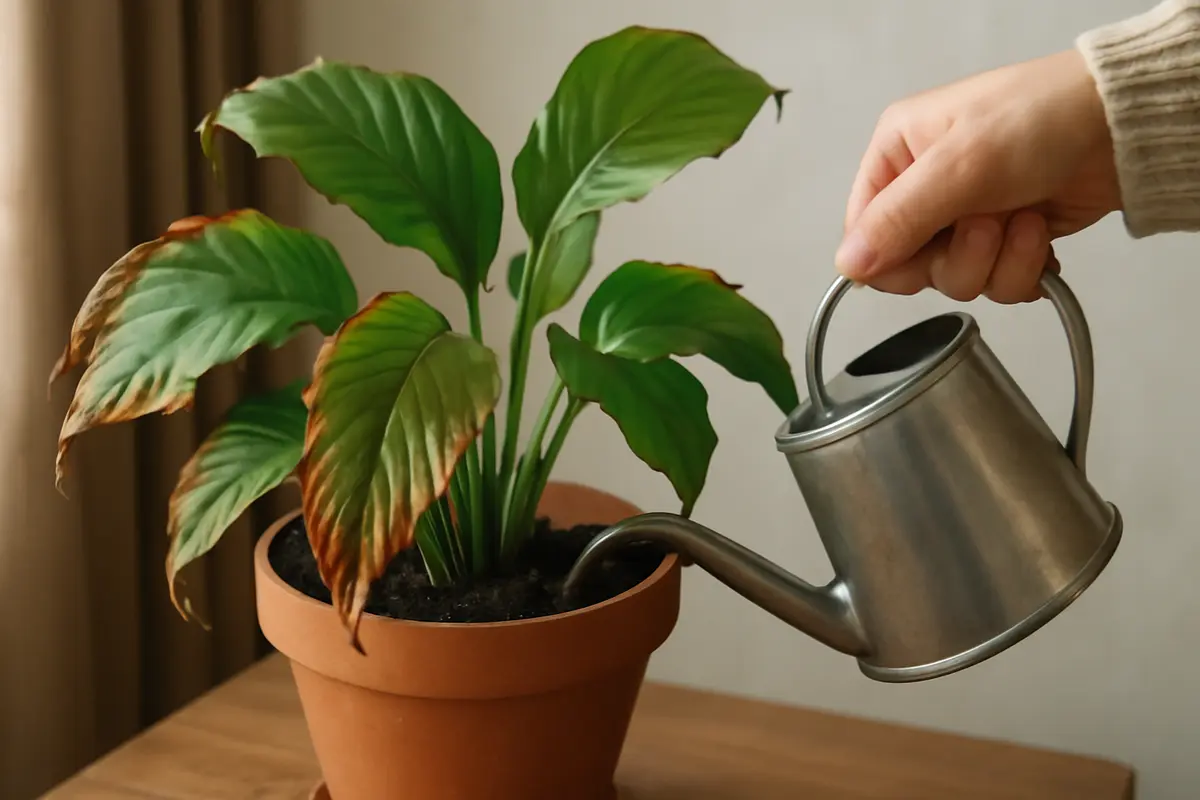Perché le foglie delle piante d’appartamento diventano marroni ai bordi? Il dettaglio nell’irrigazione che fa la differenza