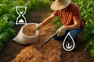 I vantaggi della pacciamatura manuale con strumenti semplici: risparmia tempo e acqua