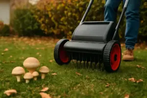 Cosa favorisce l’arrivo di funghi nel prato in autunno? La tecnica di arieggiatura che previene il problema