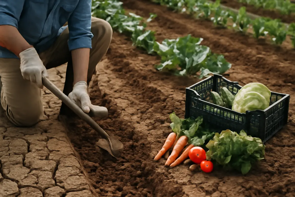 Coltivare ortaggi in terreni argillosi: la lavorazione corretta per un raccolto più sano