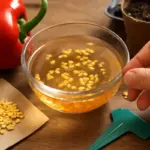 Come migliorare la germinazione dei semi di peperone? Un passaggio in acqua tiepida accelera tutto