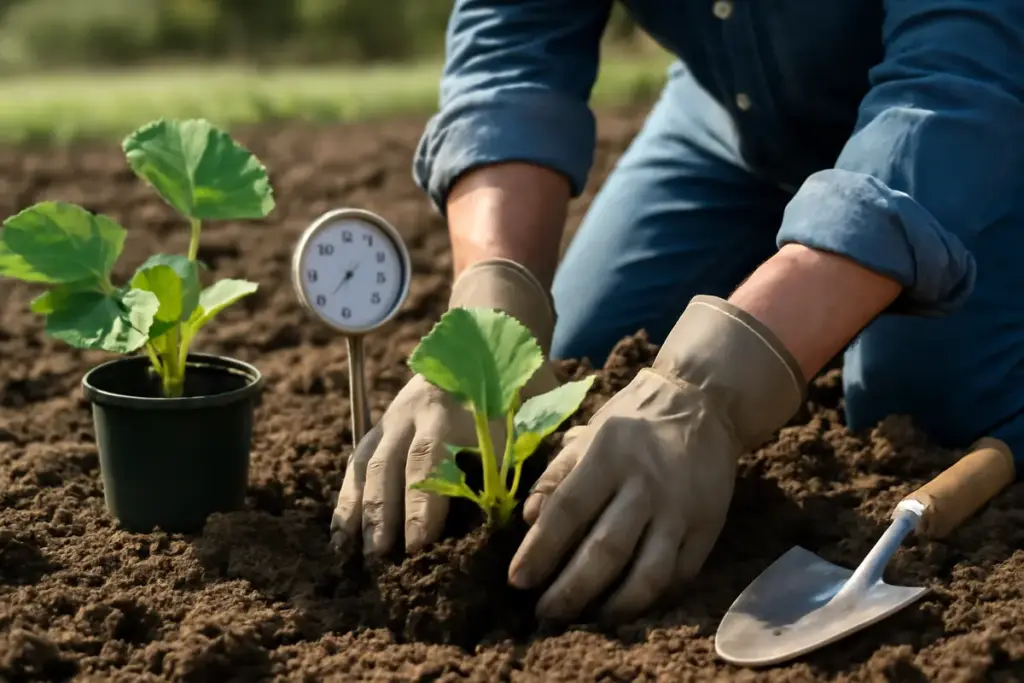Quando trapiantare piantine di zucchina all’aperto? Il segnale che garantisce avvio senza stress
