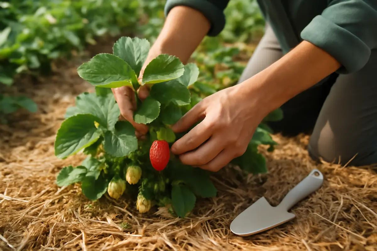 Coltivare fragole con la pacciamatura naturale: più frutti e meno parassiti senza sforzo extra