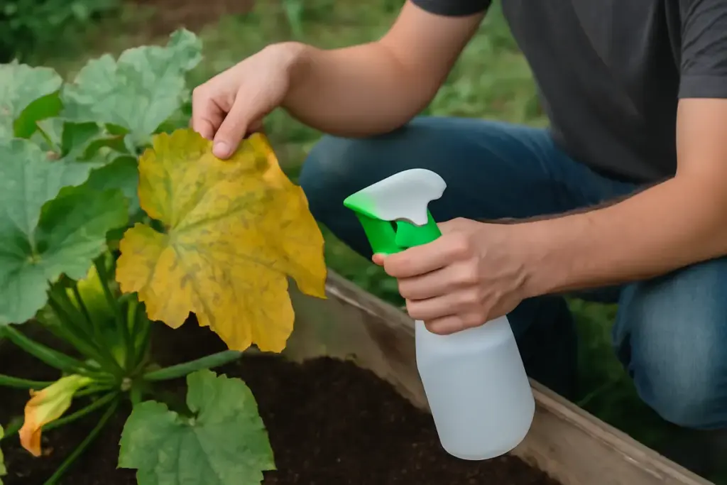 Perché le foglie delle zucchine ingialliscono? Il rimedio semplice che ristabilisce la salute delle piante
