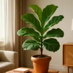 Ficus lirata in casa: la posizione che favorisce foglie larghe e nessuna perdita di luminosità
