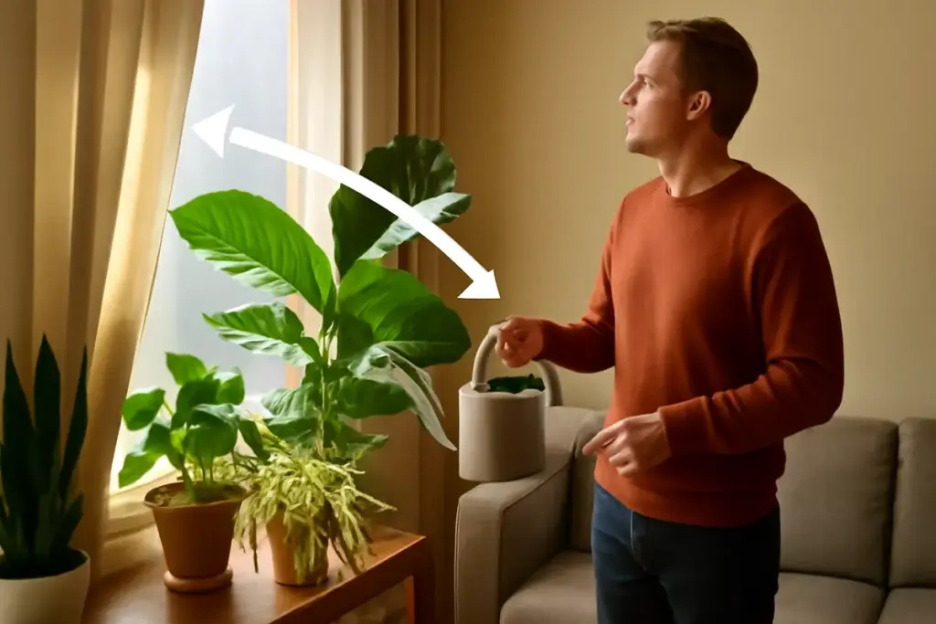 Come ravvivare le piante d’inverno in appartamento? La strategia della luce indiretta per risultati visibili