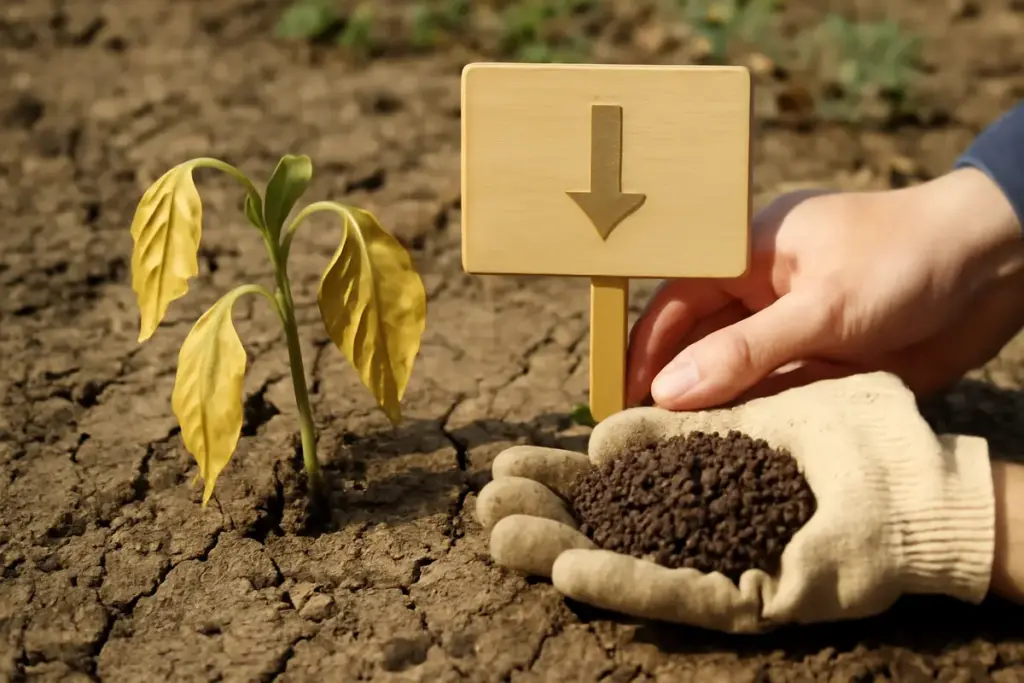 Come si riconosce il terreno carente di nutrienti? Il segnale che indica bisogno di concime naturale