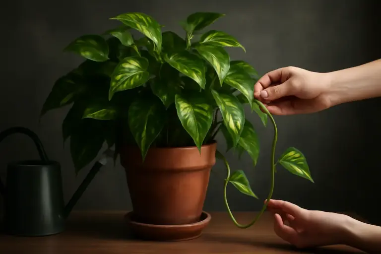 Pothos rigoglioso con poca luce: il trucco per non farlo mai soffrire di steli filanti